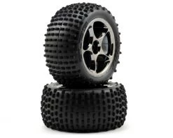 Traxxas Alias 2.2" Rear Pre-Mounted Tires (2) (Bandit) (Black Chrome) (Standard)