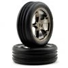 Traxxas Alias 2.2" Front Pre-Mounted Tires (2) (Black Chrome) (Standard) (Bandit) -Deals Traxxas Store tra2471a