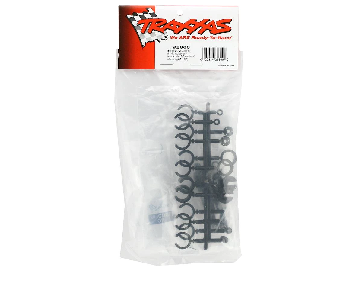 Traxxas Hard Anodized Teflon Coated Big Bore Front Shock Set (Long) (2) 4 Traxxas Hard Anodized Teflon Coated Big Bore Front Shock Set (Long) (2) - Image 2