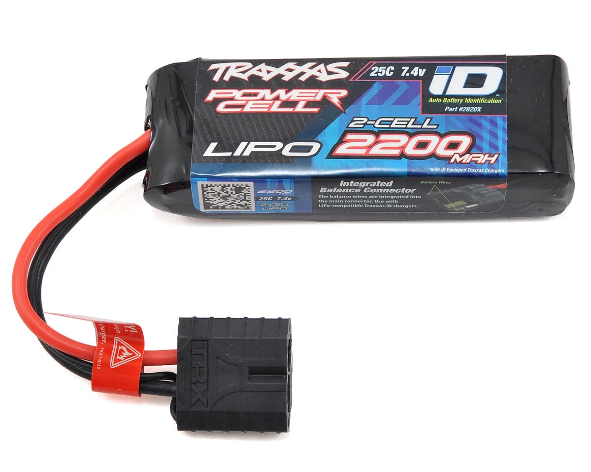 Traxxas 2S "Power Cell" 25C LiPo Battery w/iD Traxxas Connector (7.4V/2200mAh) 3 Traxxas 2S "Power Cell" 25C LiPo Battery w/iD Traxxas Connector (7.4V/2200mAh)