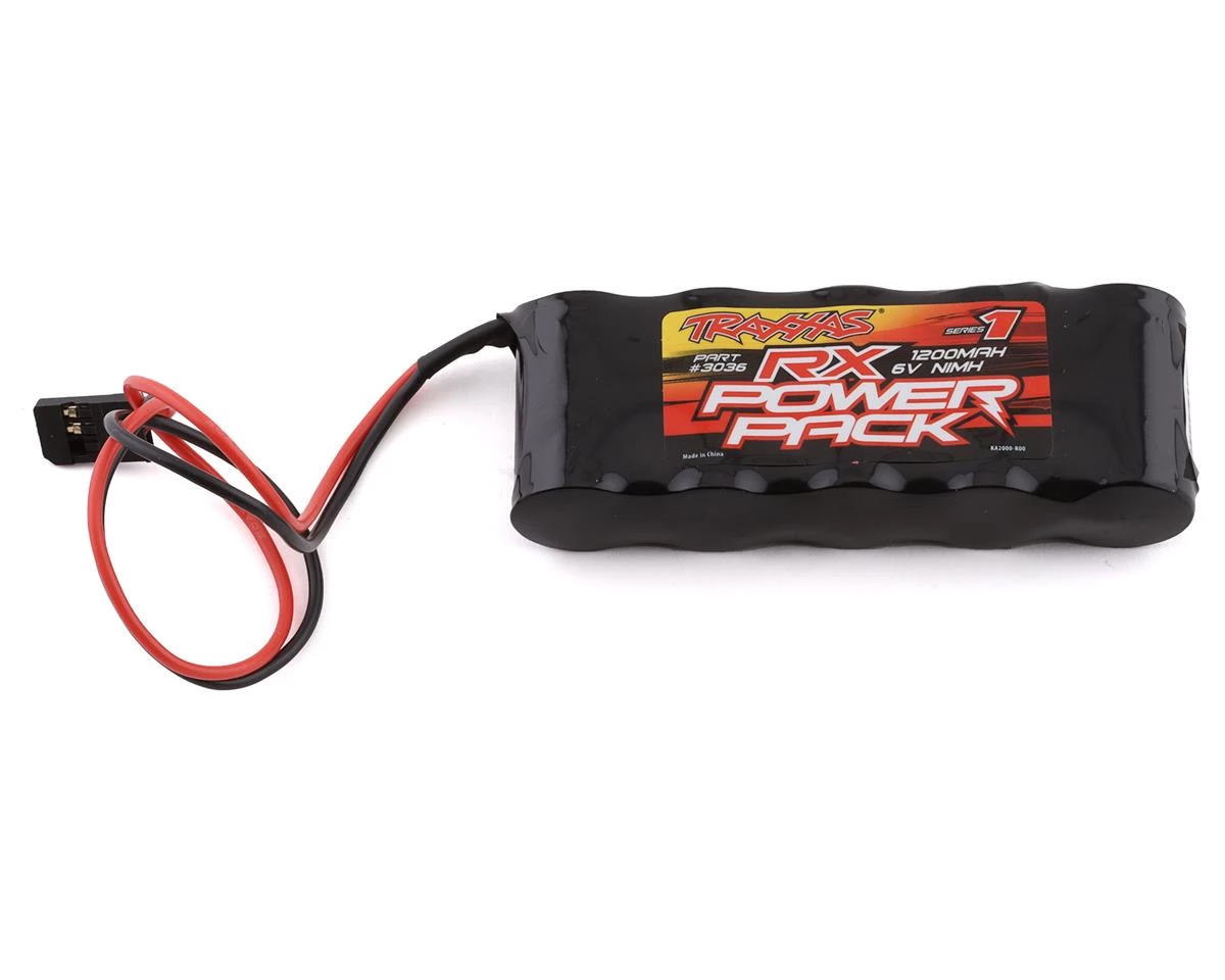Traxxas 5-Cell Flat Receiver NiMH Battery Pack (6.0V/1100mAh) 3 Traxxas 5-Cell Flat Receiver NiMH Battery Pack (6.0V/1100mAh)