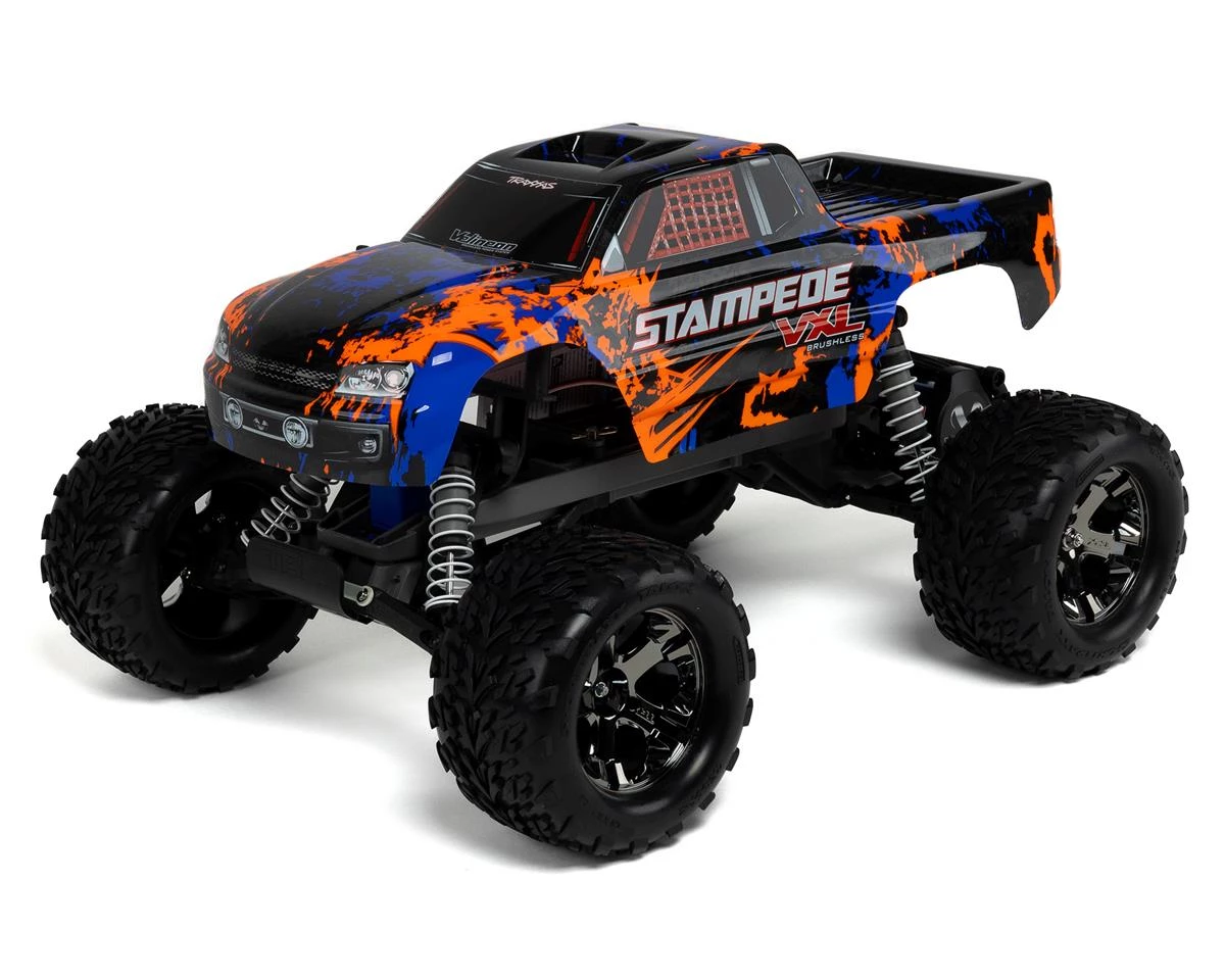 Traxxas Stampede VXL Brushless 1/10 RTR 2WD Monster Truck (Orange) w/TQi 2.4GHz Radio & TSM 3 Traxxas Stampede VXL Brushless 1/10 RTR 2WD Monster Truck (Orange) w/TQi 2.4GHz Radio & TSM