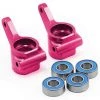Traxxas Aluminum Steering Blocks w/Ball Bearings (Pink) (2) -Deals Traxxas Store tra3636p