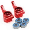 Traxxas Aluminum Steering Blocks w/Ball Bearings (Red) (2)