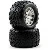 Traxxas Talon Front Tires w/All-Star Wheels (2) (Chrome)