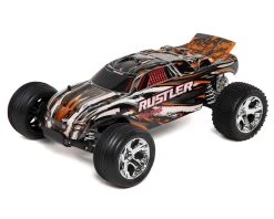 Traxxas Rustler 1/10 RTR Stadium Truck (Orange) w/XL-5 ESC, TQ 2.4GHz Radio, Battery & DC Charger