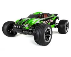 Traxxas Rustler 1/10 RTR Stadium Truck (Green) w/LED Lights, TQ 2.4GHz Radio, Battery & DC Charger