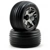 Traxxas Alias Front Tires w/All-Star Wheels (2) (Black Chrome) (Standard) -Deals Traxxas Store tra3771a