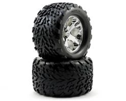 Traxxas Talon Pre-Mounted 2.8" Tires w/All-Star Front Wheels (2) (Chrome)
