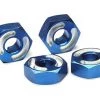 Traxxas Aluminum Hex Wheel Hubs w/2.5x12mm Axle Pins (Blue) (2)