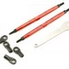 Traxxas Aluminum Toe Link Front Tubes (Red) (2) -Deals Traxxas Store tra5141r