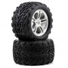 Traxxas Pre-Mounted 3.8 Talon Tire w/Split Spoke Wheel (Chrome) (2) -Deals Traxxas Store tra5174a