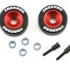 Traxxas Machined Aluminum Wheels w/ Rubber Tires (Wheelie Bar) (2) -Deals Traxxas Store tra5186