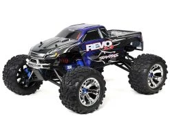 Traxxas Revo 3.3 4WD RTR Nitro Monster Truck w/TQi (Blue) 2.4Ghz Radio, TSM, Batteries & DC Charger