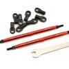 Traxxas Aluminum Toe Link Tubes 128mm (Red) (2)