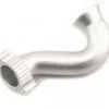 Traxxas Revo Header, exhaust (tubular aluminum, silver anodized) (TRX 2.5, 2.5R)