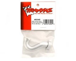 Traxxas Revo Header, exhaust (tubular aluminum, silver anodized) (TRX 2.5, 2.5R) -Deals Traxxas Store tra5340 1