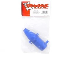 Traxxas Revo Tuned pipe, aluminum, blue anodized (dual chamber with pressure fitting)/ 4mm GS -Deals Traxxas Store tra5342 1