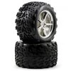 Traxxas Pre-Mounted Talon Tires w/Gemini Wheels (2) (Chrome) 2 Traxxas Pre-Mounted Talon Tires w/Gemini Wheels (2) (Chrome) -Deals Traxxas Store tra5374