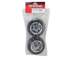 Traxxas Pre-Mounted Rear Tires (2) -Deals Traxxas Store tra5572r 2