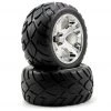 Traxxas Anaconda Tires w/All-Star Rear Wheels (2) (Jato) (Chrome) (Standard) -Deals Traxxas Store tra5576r