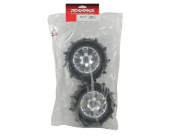 Traxxas Paddle Tires 3.8" Pre-Mounted Tires w/17mm Geode Wheels (2) (Chrome) 7 Traxxas Paddle Tires 3.8" Pre-Mounted Tires w/17mm Geode Wheels (2) (Chrome) -Deals Traxxas Store tra5672 2