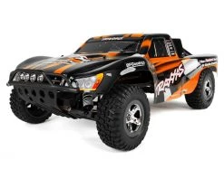 Traxxas Slash 1/10 RTR Short Course Truck (Orange) LED Lights, TQ 2.4GHz Radio, Battery & DC Charger