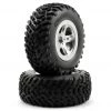 Traxxas 2.2/3.0 Tire w/SCT Front Wheel (2) (Satin Chrome) (Standard) -Deals Traxxas Store tra5875