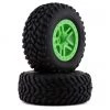 Traxxas SCT Off-Road Pre-Mounted Tires w/Split-Spoke Wheels (Green) -Deals Traxxas Store tra5892g