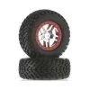 Traxxas Tire/Wheel Assembled Glued SCT Split-Spoke Chrome -Deals Traxxas Store tra5977