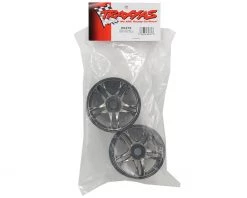 Traxxas Rear Wheels (2) (Black Chrome) -Deals Traxxas Store tra6476 1