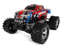 Traxxas Stampede 4X4 LCG 1/10 RTR Monster Truck (Red) w/LED Lights, TQ 2.4GHz Radio, Battery & DC Charger