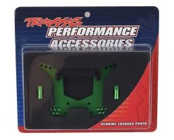 Traxxas Aluminum Rustler 4X4 Rear Shock Tower (Green) -Deals Traxxas Store tra6738g 1