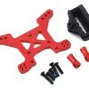 Traxxas Aluminum Rustler 4X4 Front Shock Tower (Red)