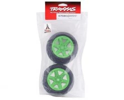 Traxxas Anaconda 2.8" Pre-Mounted Tires w/RXT Electric Rear Wheels (2) (Green) w/12mm Hex -Deals Traxxas Store tra6768g 2