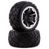 Traxxas Anaconda 2.8" Pre-Mounted Tires w/RTX Electric Rear Wheels (2) (Black Chrome) -Deals Traxxas Store tra6768x