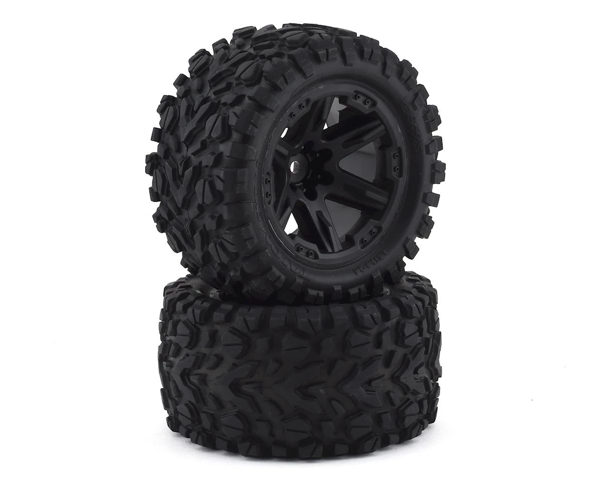 Traxxas Talon EXT 2.8" Pre-Mounted Tires w/RXT Wheels (2) (Black) 3 Traxxas Talon EXT 2.8" Pre-Mounted Tires w/RXT Wheels (2) (Black)