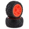 Traxxas Anaconda 2.8" Pre-Mounted Tires w/RXT Wheels (2) (Orange) w/12mm Hex -Deals Traxxas Store tra6775a
