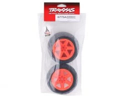 Traxxas Anaconda 2.8" Pre-Mounted Tires w/RXT Wheels (2) (Orange) w/12mm Hex -Deals Traxxas Store tra6775a 2