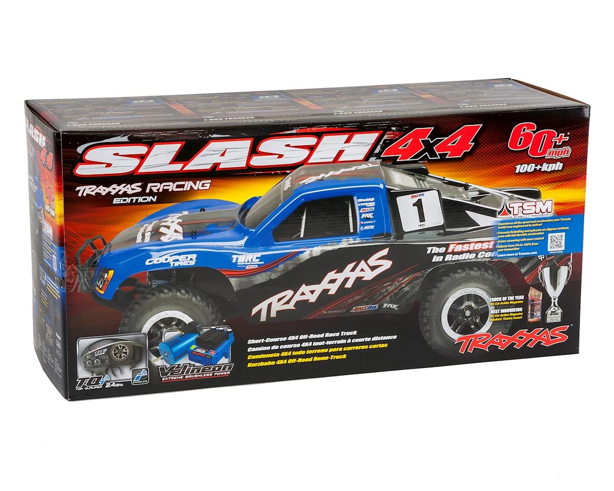 Traxxas Slash 4X4 VXL Brushless 1/10 4WD RTR Short Course Truck (Fox) w/TQi & TSM 9 Traxxas Slash 4X4 VXL Brushless 1/10 4WD RTR Short Course Truck (Fox) w/TQi & TSM - Image 7