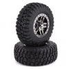 Traxxas BFGoodrich Mud TA Rear Tires (2) (Black Chrome) (S1) w/Split-Spoke Rear Wheel