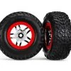 Traxxas Tire/Wheel Assembled Glued S1 Compound SCT Split -Deals Traxxas Store tra6891r