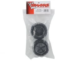 Traxxas Pre-Mounted Talon Tires w/Gemini Wheels (Black Chrome) (2) -Deals Traxxas Store tra7174a 1