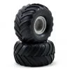 Traxxas 1/16 Monster Jam Replica Pre-Mounted Tire & Wheel Set (2) (Gray) -Deals Traxxas Store tra7265