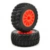 Traxxas BFGoodrich Rally Tire w/Rally Wheel (2) (Orange) (Standard) -Deals Traxxas Store tra7473a