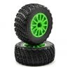 Traxxas BFGoodrich Rally Tire w/Rally Wheel (2) (Green) (Standard) -Deals Traxxas Store tra7473x