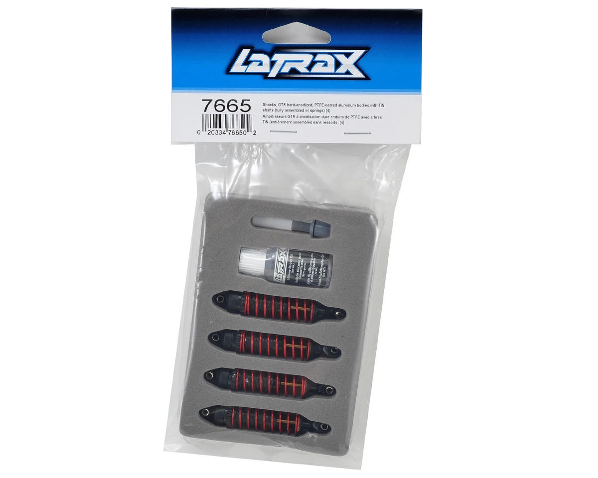 Traxxas LaTrax Hard-Anodized GTR Shocks w/TiN shafts (4) 4 Traxxas LaTrax Hard-Anodized GTR Shocks w/TiN shafts (4) - Image 2