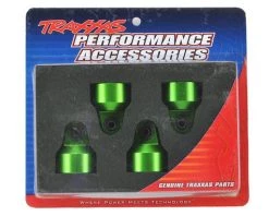Traxxas X-Maxx Aluminum GTX Shock Caps (Green) (4)