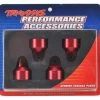 Traxxas X-Maxx Aluminum GTX Shock Caps (Red) (4)
