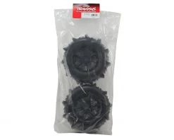 Traxxas X-Maxx Pre-Mounted Paddle Tires & Wheels (2) (Black) -Deals Traxxas Store tra7773 2